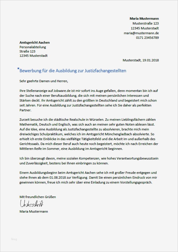Bewerbung Ausbildung Drogistin Vorlage Wunderbar Bewerbung Als Justizfachangestellte R Tipps Und