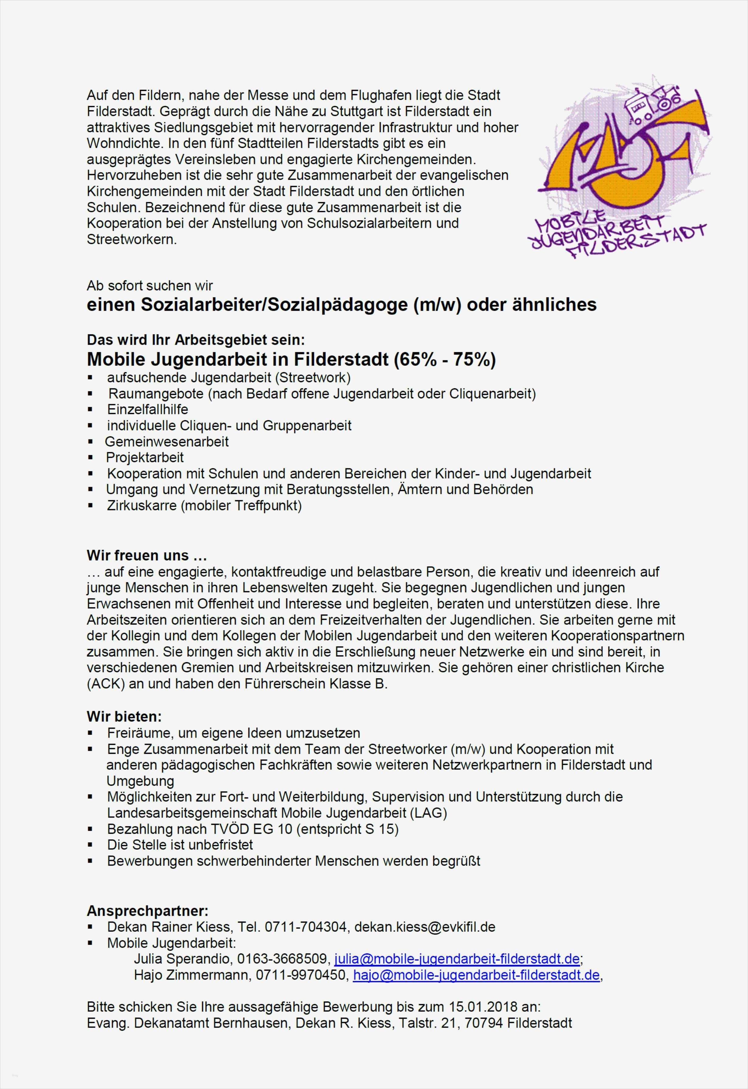 Bewerbung Bundesfreiwilligendienst Vorlage Best Of Charmant Kinder Und Jugendarbeiter Musteranschreiben Ideen