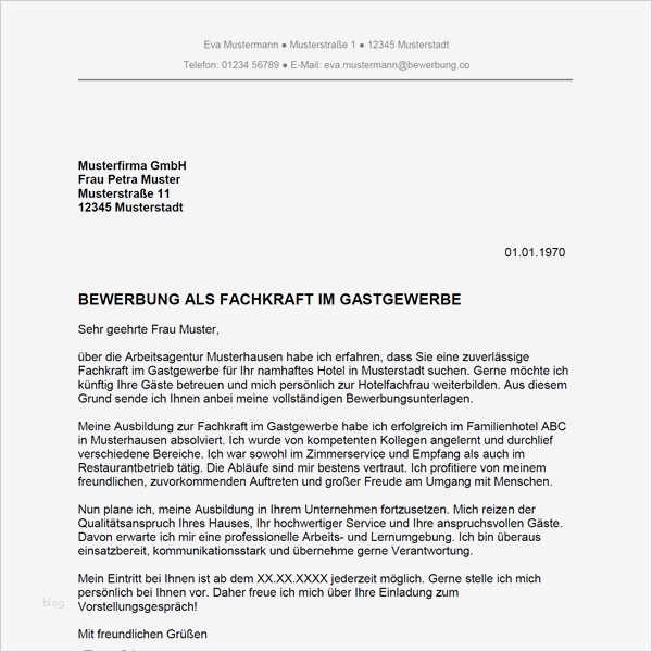 40 Erstaunlich Bewerbung Gastronomie Vorlage Galerie 1 Bewerbung Gastronomie Vorlage Cool Bewerbung Als Fachkraft Im Gastgewerbe Bewerbung