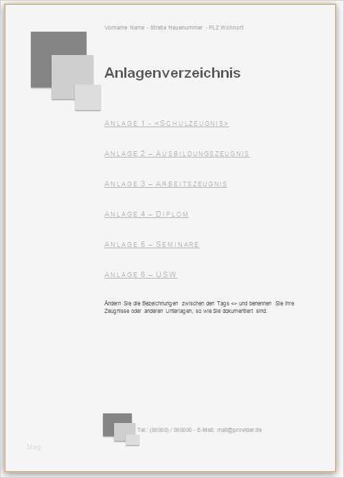 Bewerbung Gastronomie Vorlage Fabelhaft Gratis Bewerbung Anlagenverzeichnis Vorlage Muster