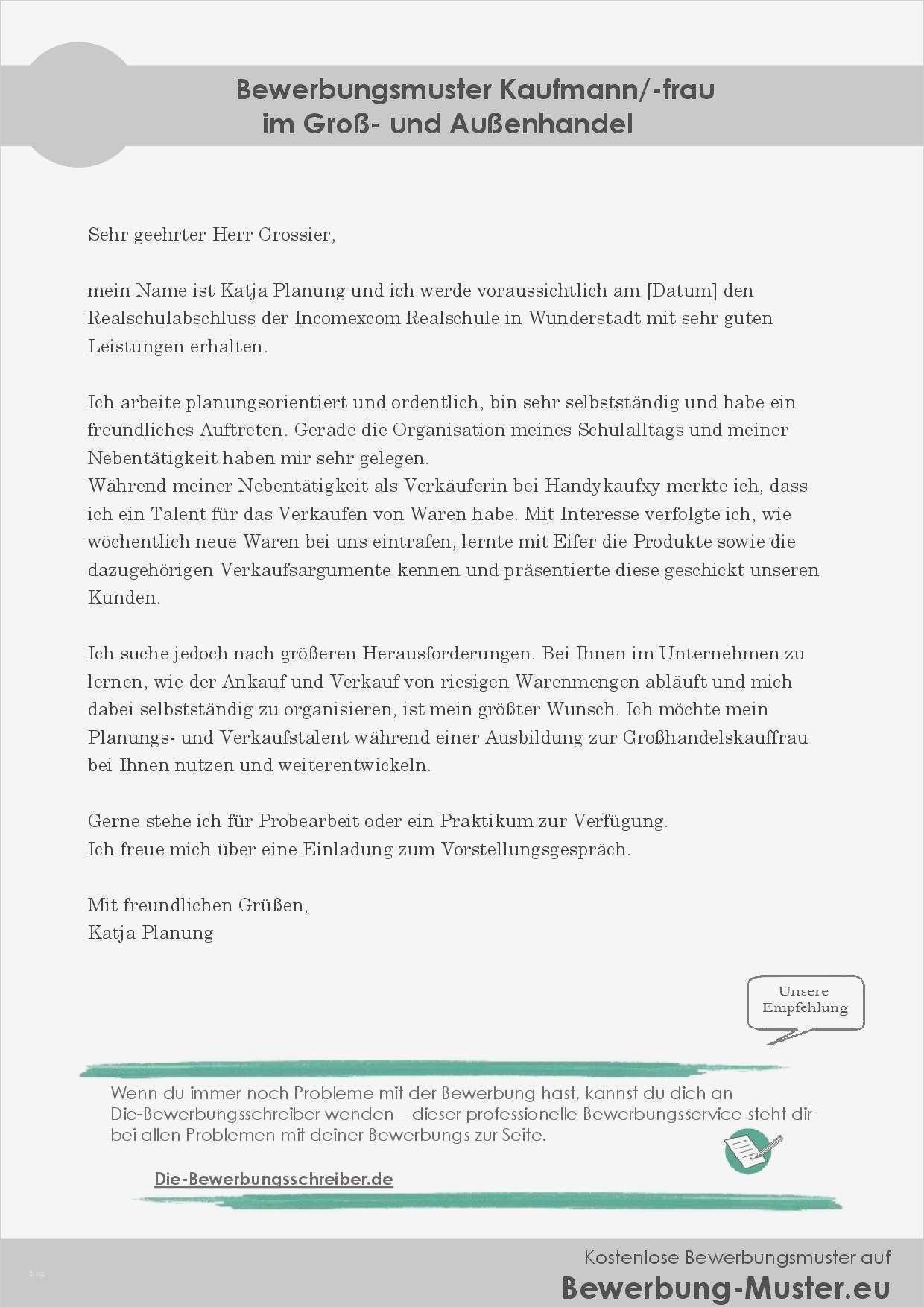 Bewerbung Kaufmann Für Spedition Und Logistikdienstleistung Vorlage Erstaunlich Bewerbungsmuster Kaufmann Frau Im Groß Und Außenhandel