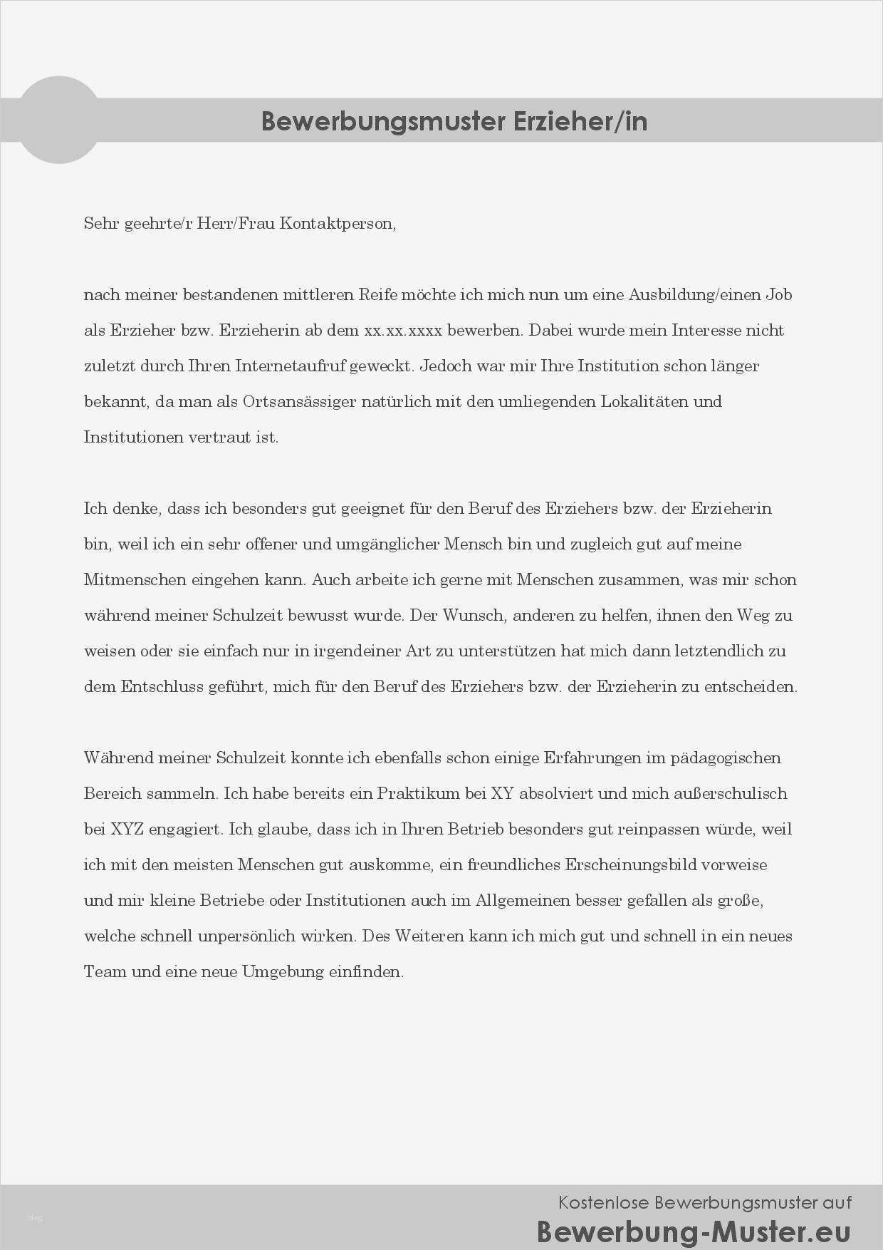 Bewerbung Kaufmann Für Spedition Und Logistikdienstleistung Vorlage Erstaunlich Vorlage Für Ihre Bewerbung Als Erzieher In