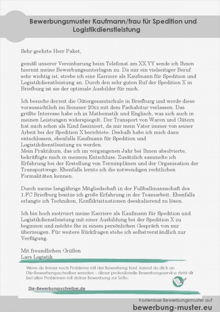 Bewerbung Kaufmann Für Spedition Und Logistikdienstleistung Vorlage Gut Bewerbung soziale Arbeit Duales Studium