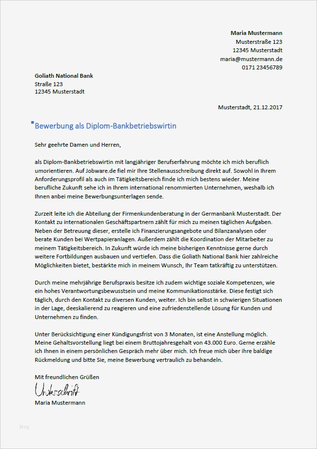 Bewerbung Kundenberater Vorlage Fabelhaft Bewerbung Als Bankkaufmann Bankkauffrau Bewerbungsmuster