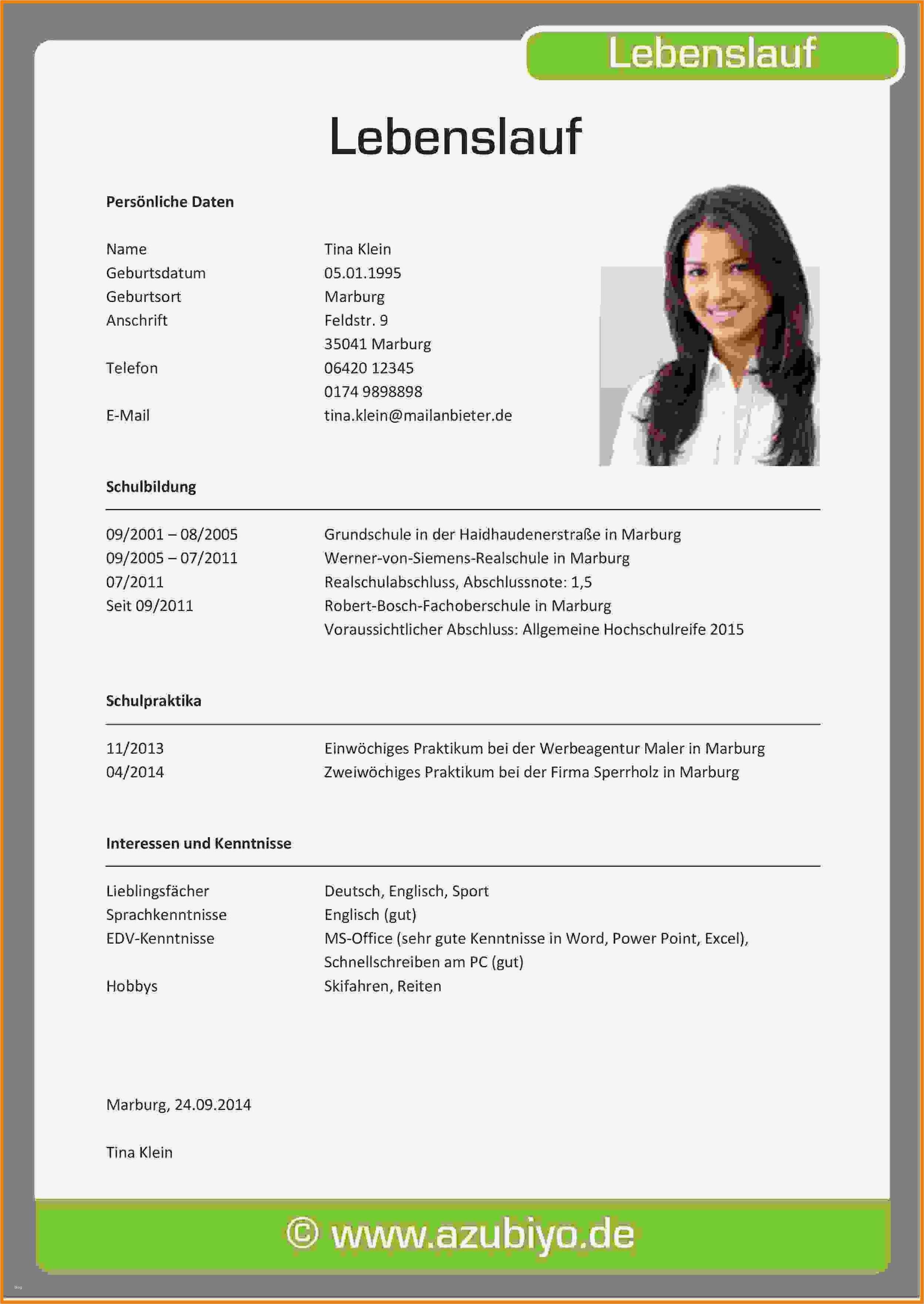 Bewerbung Modern Vorlage Gut 10 Bewerbung Lebenslauf Vorlage