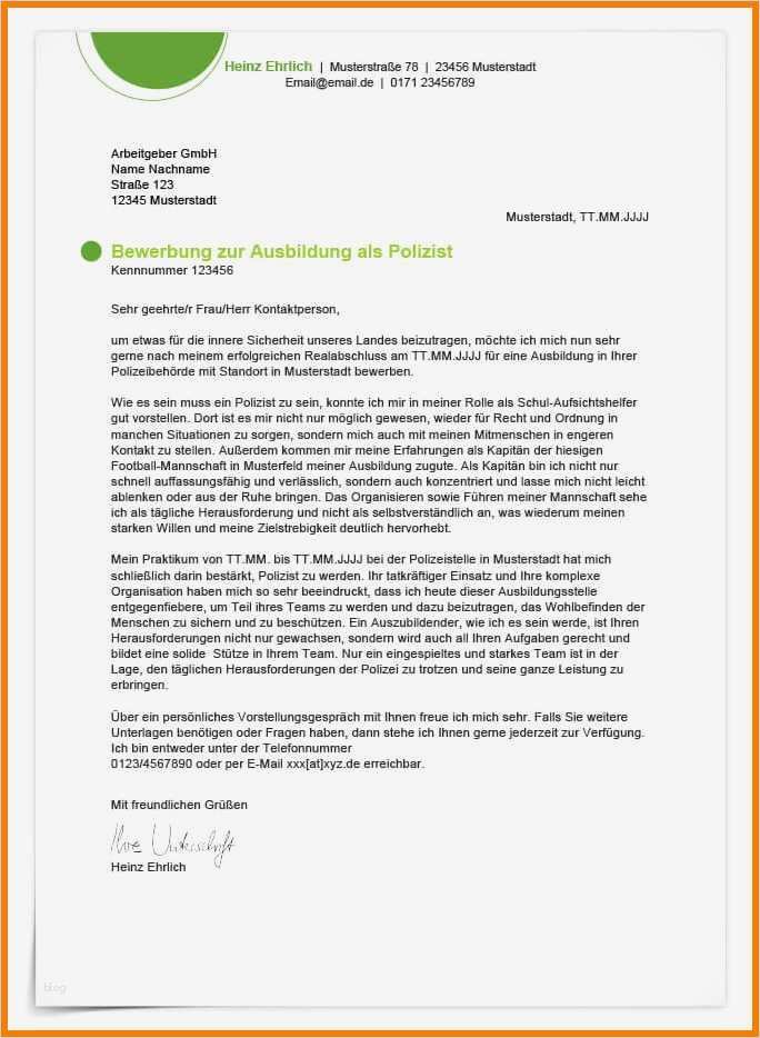 Bewerbung Schülerpraktikum Polizei Vorlage Erstaunlich 6 Polizei Bewerbung Muster