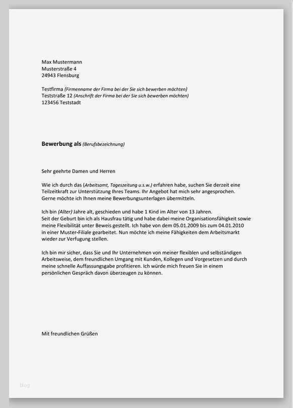 Bewerbung Verkäuferin Teilzeit Vorlage Süß Bewerbungen Teilzeit Bewerbungen