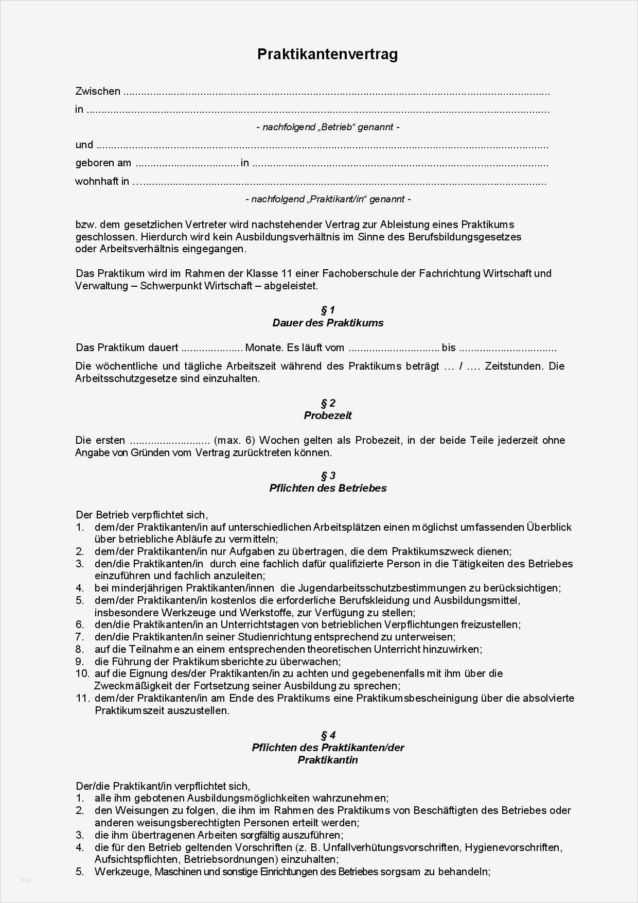 Bewerbung Vermittlungsvorschlag Vorlage Inspiration Beste Praktikumsvertragsvorlage Bilder Beispiel