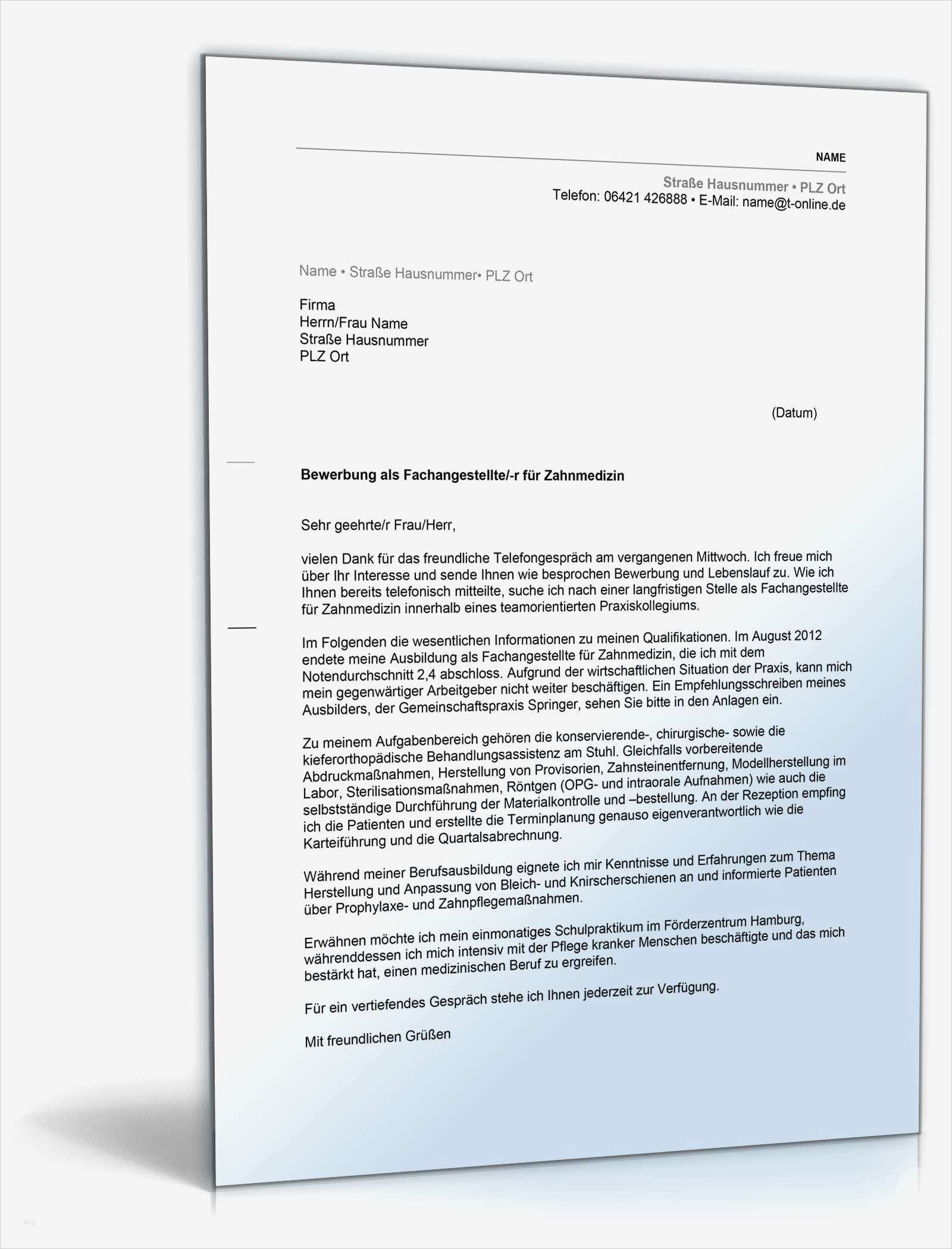 Bewerbung Zur Medizinischen Fachangestellten Ausbildung Vorlage Beste Anschreiben Bewerbung Mittlere Reife Abgeschlossene Ausbildung
