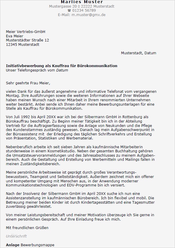 Bewerbungsschreiben Kauffrau Für Büromanagement Vorlage Hübsch Bewerbung Kaufmann Kauffrau Für Bürokommunikation