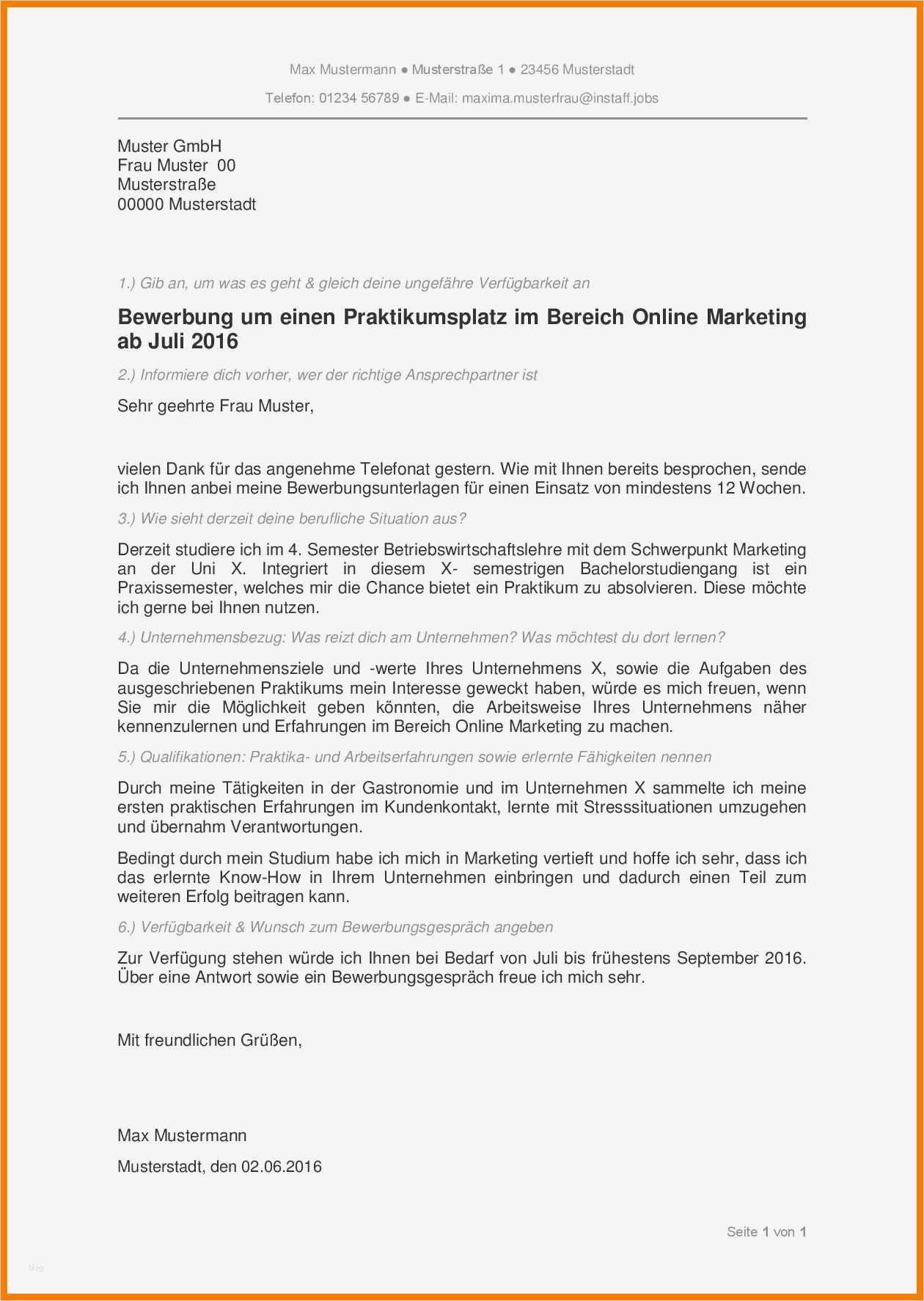 Bewerbungsschreiben Praktikum Französisch Vorlage Schön 8 Gastronomie Bewerbung