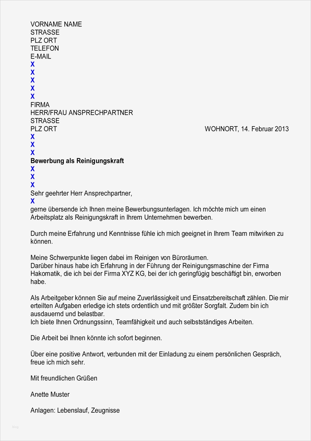 Bewerbungsschreiben Reinigungskraft Vorlage Beste 1x1 Mustervorlagen "r"