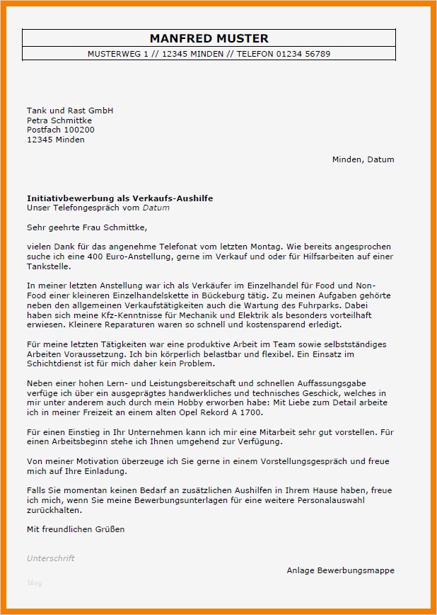 Bewerbungsschreiben Vorlage Küchenhilfe Elegant 12 Bewerbung Aushilfe Muster