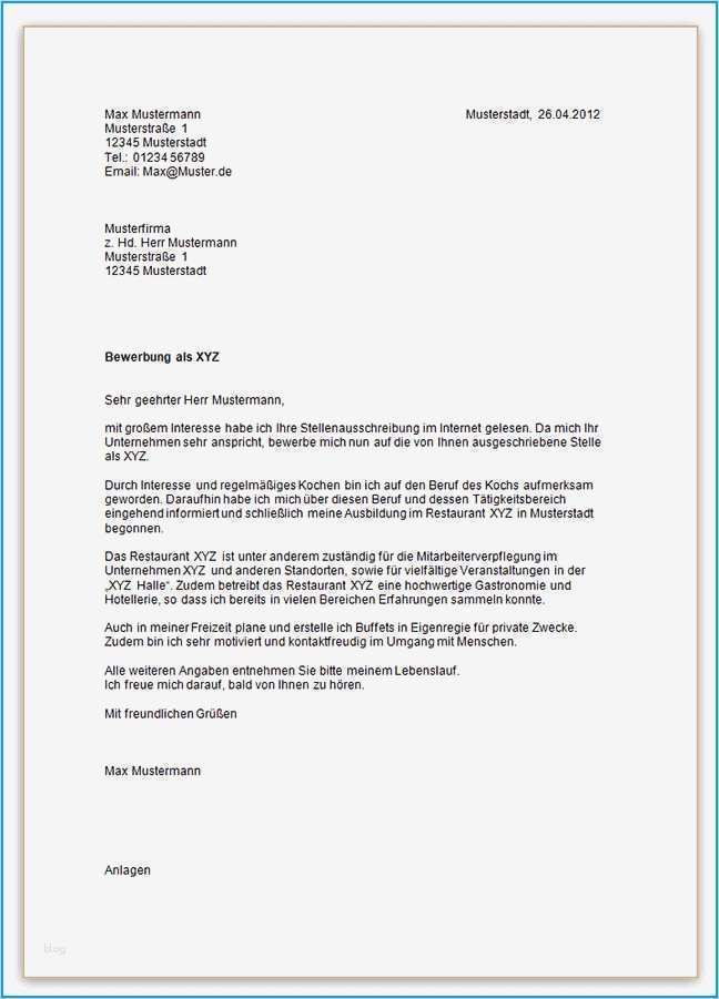 Bewerbungsschreiben Vorlage Küchenhilfe Schön Anschreiben Bewerbung Ausbildung Gastronomie Kuechenhilfe