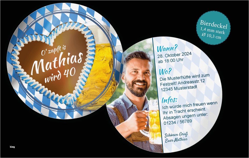 Bierdeckel Gestalten Vorlage Erstaunlich Oktoberfest Einladung Als Bierdeckel Zum Geburtstag