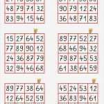 Bingo Spiel Vorlage Neu Zahlen Bingo Vorlage Dasbesteonline
