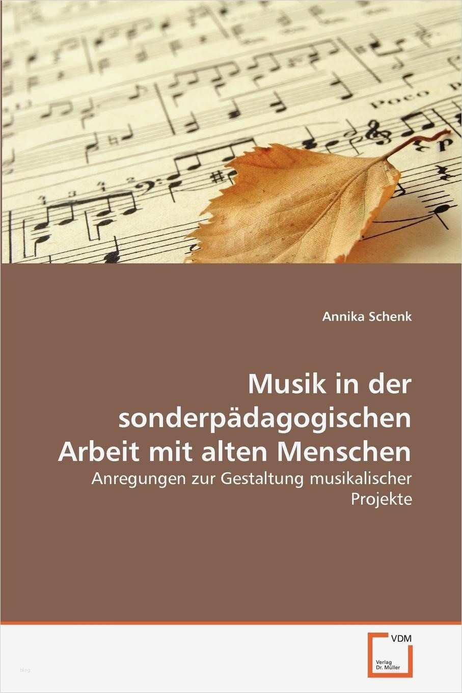 Biografiearbeit Mit Alten Menschen Vorlagen Luxus Musik In Der sonderpadagogischen Arbeit Mit Alten Menschen