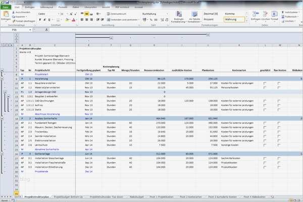 Blog Impressum Vorlage Beste Excel Vorlage Zur Projektkalkulation
