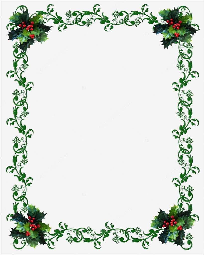 Boeder Etiketten Word Vorlage Angenehm Agrifoglio Di Confine Di Natale — Foto Stock © Irisangel