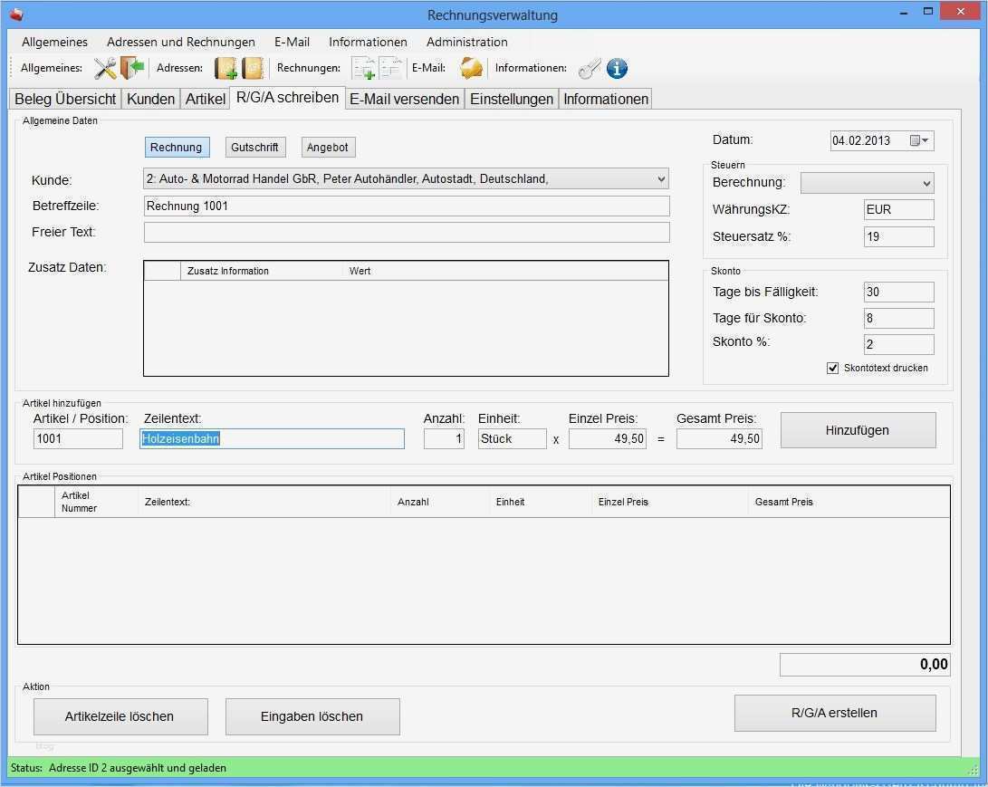 Brennholz Rechnung Vorlage Wunderbar Anleitung Easy Invoice Zum Rechnungen Schreiben