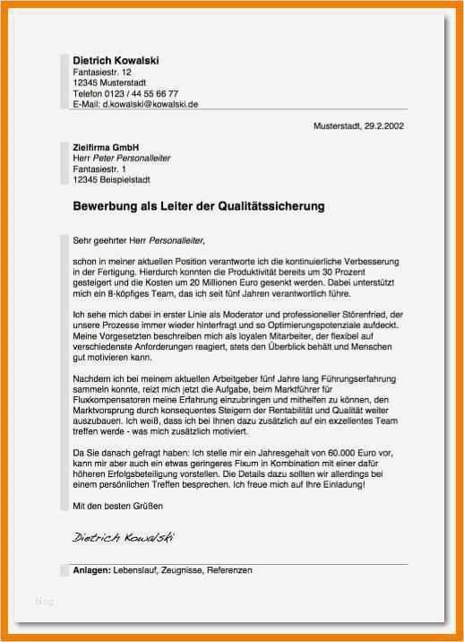 Brief Französisch Vorlage Angenehm 8 Anschreiben Bewerbung Muster