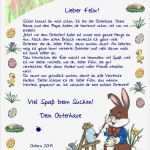 Brief Von Der Zahnfee Vorlage Fabelhaft Ein Brief Vom Osterhasen