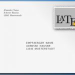Briefumschlag Bedrucken Vorlage Wunderbar Briefumschlag Drucken Mit Latex Latex 2017