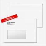 Briefumschlag Mit Fenster Vorlage Schönste Din C6 Briefumschlag Mit Fenster Mit Praxiseindruck