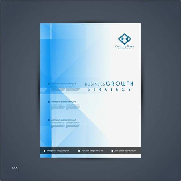 Broschüre Vorlage Download Best Of Blaue Farbe Stilvolle Business Broschüre Vorlage