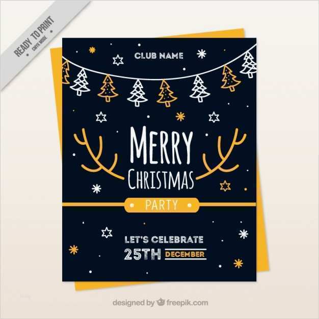 Broschüre Vorlage Kostenlos Beste Weihnachten Broschüre Vorlage Mit Bäumen Und Sternen