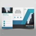 Broschüre Vorlage Kostenlos Gut Blue Trifold Prospekt Broschüre Vorlage