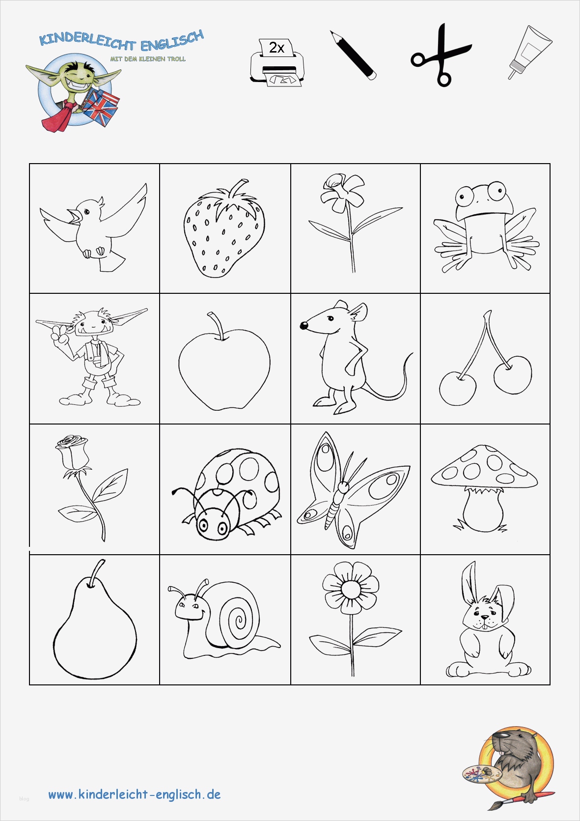 Brüche Memory Vorlage Inspiration Englisch Für Kinder Von 4 Bis 12 Jahren – Download