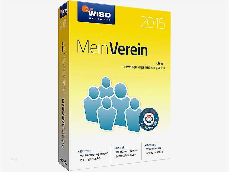 Buchführung Verein Vorlagen Genial Wiso Mein Verein 2015