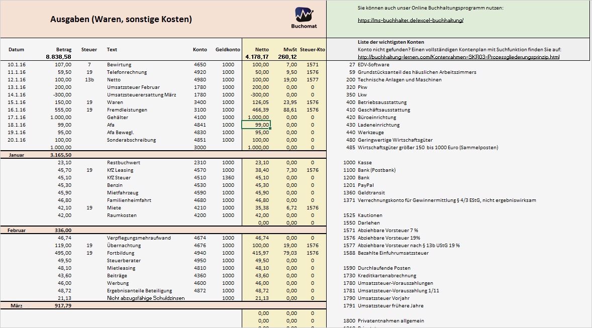 Buchhaltung Journal Excel Vorlage Fabelhaft Einnahmenüberschussrechnung Freiberufler formular
