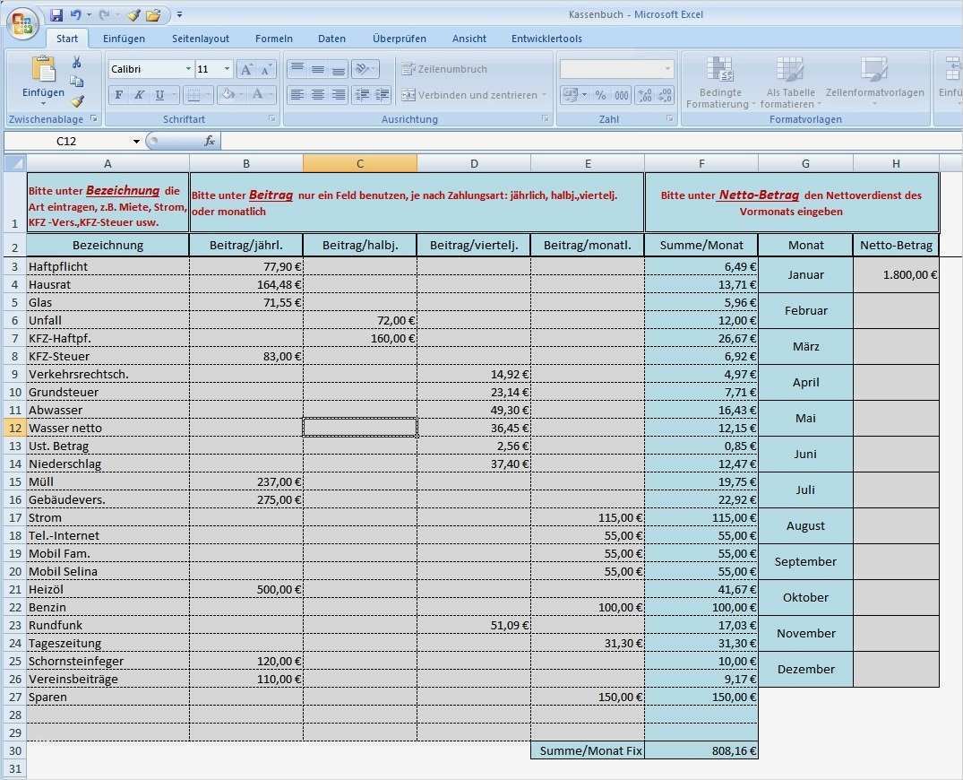Buchhaltung Journal Excel Vorlage Hübsch Excel Vorlage tool Haushaltsbuch Kassenbuch