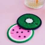 Bügelperlen Untersetzer Vorlagen Neu Diy Fruchtige Glasdeckel Und Untersetzer Aus Bügelperlen