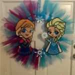 Bügelperlen Vorlagen Elsa Erstaunlich Frozen Anna &amp; Elsa Perler Wreath by Stacy O Rourke