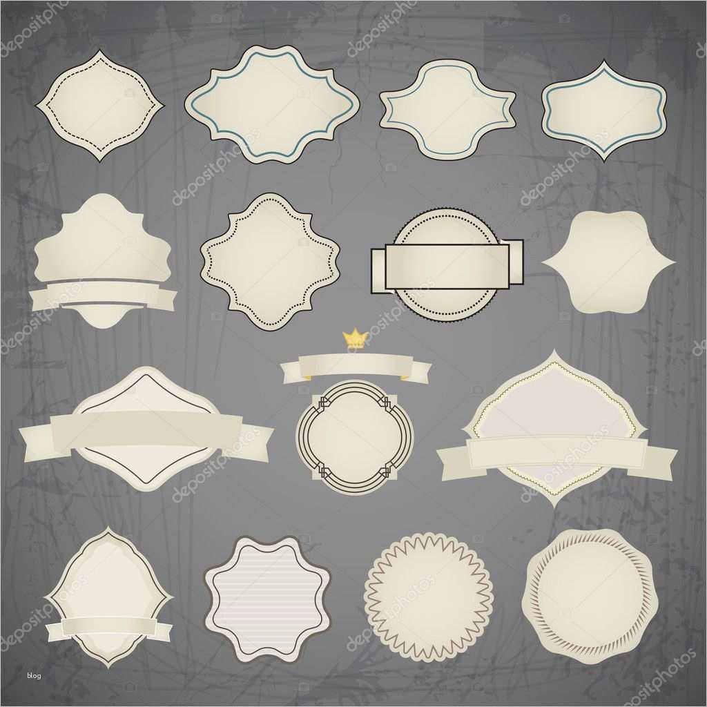 Büroring Etiketten Vorlagen Neu Vektor Vintage Etiketten Vorlage Für Einen Text