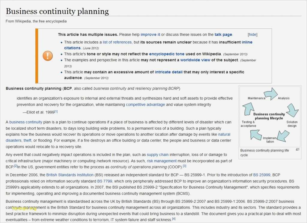 Business Continuity Plan Vorlage Angenehm Beste Business Continuity Vorlagen Zeitgenössisch Bilder