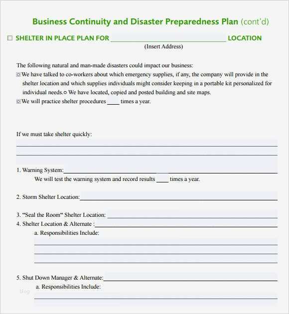 Business Continuity Plan Vorlage Erstaunlich Call Center Disaster Recovery Plan Template Templates