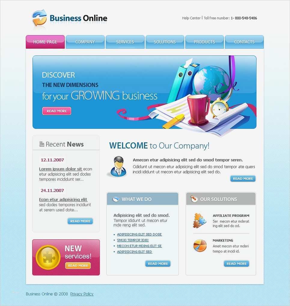 Business Homepage Vorlagen Wunderbar Website Vorlage Für Business Und Dienstleistungen