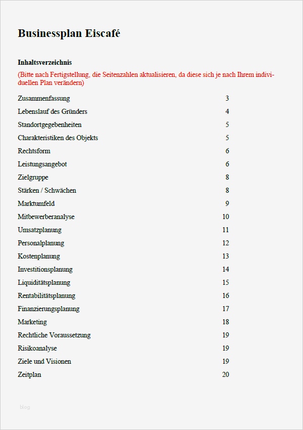 Businessplan Design Vorlage Hübsch Businessplan Eiscafe Muster Vorlage Zum Download