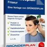 Businessplan Selbstständigkeit Vorlage Wunderbar Businessplan Friseur Von Gründerplan
