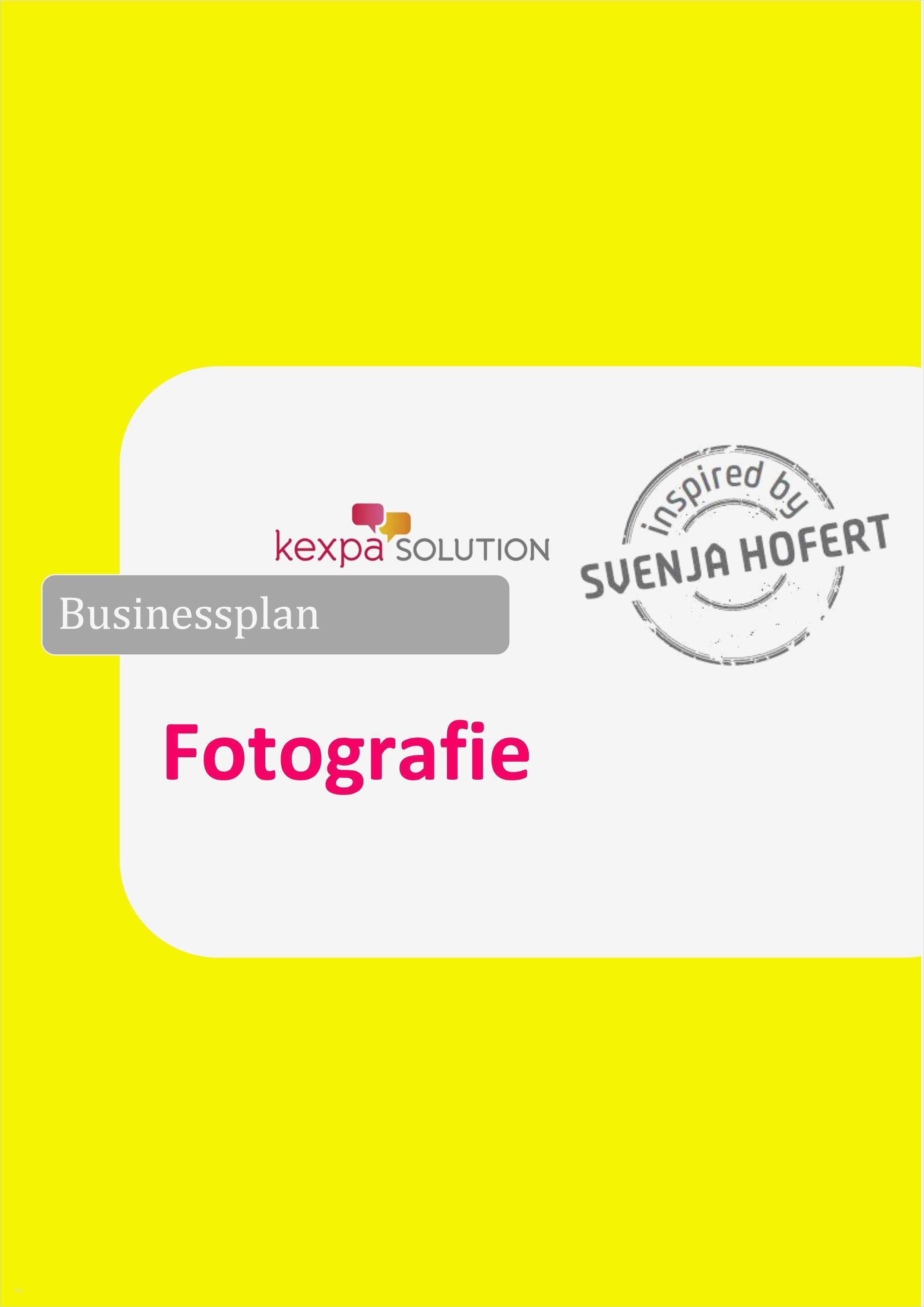 Businessplan Vorlage Doc Inspiration Businessplan Für Fotografen Fotodesigner