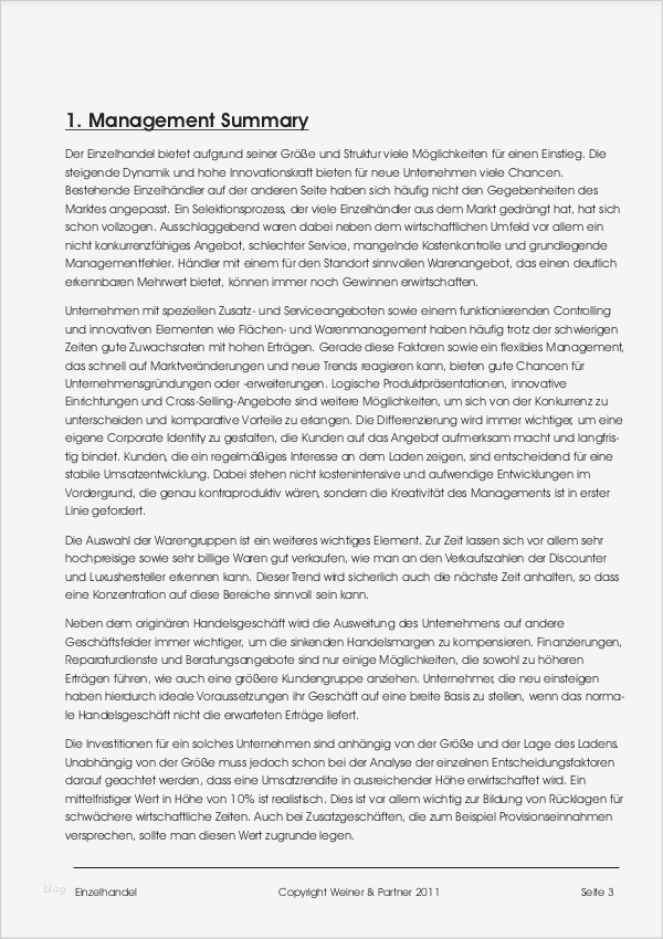 Businessplan Vorlage Einzelhandel Luxus Businessplan Einzelhandel Muster Zum Download