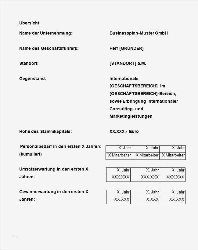 Businessplan Vorlage Excel Download Inspiration Deckblatt Businessplan Kostenloser Download