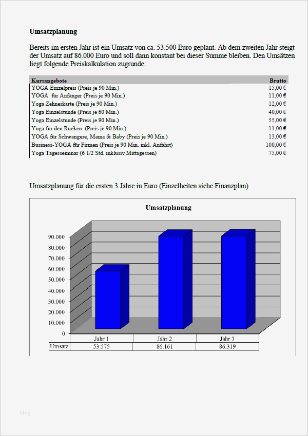 Businessplan Vorlage Freiberufler Erstaunlich Businessplan Yogalehrer sofort Download
