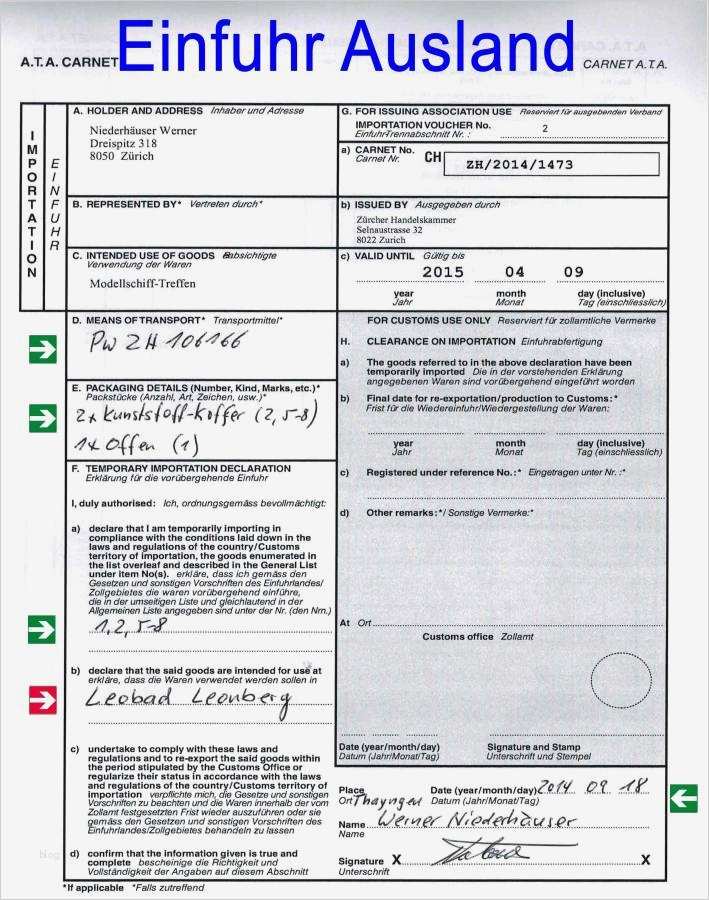 Carnet ata Excel Vorlage Schönste Ein Carnet A T A Wird Erstellt