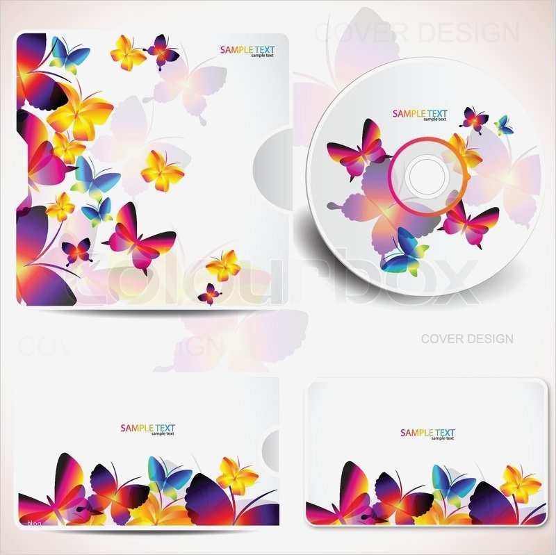 Cd Beschriften Vorlage Kostenlos Luxus Cover Design Vorlage Auf Der Festplatte Und Visitenkarte