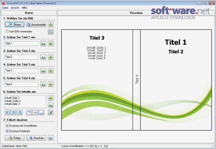 Cd Beschriften Vorlage Kostenlos Süß Ronyasoft Cd Dvd Label Maker 1 03 Download Windows